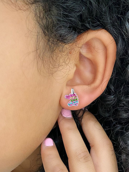 Cercei Fetite Hipoalergenici Studs Unicorni Din Argint