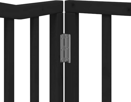 Vidaxl Hundegitter Trennwand Faltbar 6 Paneele 480cm Pappelholz Schwarz