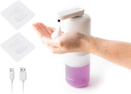 InnovaGoods Bitefom Επιτοίχιο Dispenser Αφρού Κουζίνας Πλαστικό με Αυτόματο Διανομέα Διάφανο 350ml