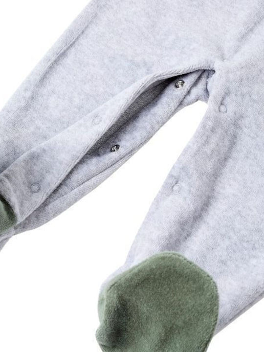 Zippy Бебешко Боди Дълъг ръкав Велур Grey