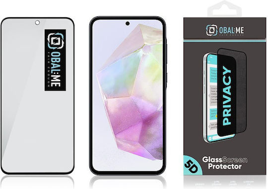 Obal:me Privacy 5d Glass Screen Protector Samsung Galaxy A35 5g Black