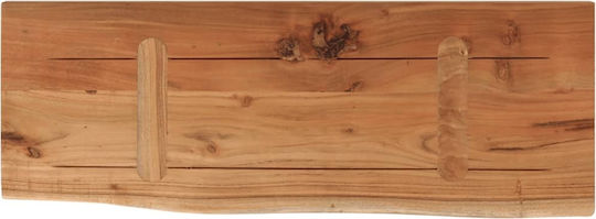 Ράφι Live Edge Καφέ 70x30x2.5εκ.