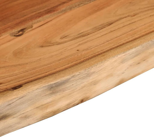 Ράφι Live Edge Καφέ 70x30x2.5εκ.