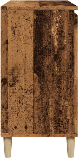 Wooden Sideboard Brown 120x35x70cm