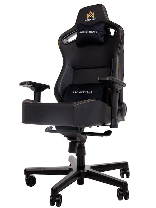 Monarch Gear Prometheus Καρέκλα Gaming Δερματίνης με Ρυθμιζόμενα Μπράτσα Midnight Black