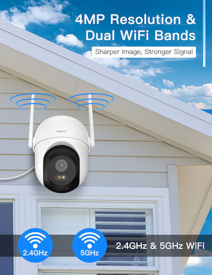Arenti AREOP1 IP Κάμερα Παρακολούθησης Wi-Fi Full HD+ 4MP Αδιάβροχη με Αμφίδρομη Επικοινωνία