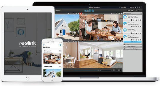 Reolink W320 IP Κάμερα Παρακολούθησης Wi-Fi Full HD+ 5MP Αδιάβροχη με Μικρόφωνο και Φακό 4mm