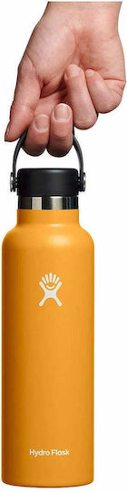 Hydro Flask Standard Flex Cap Μπουκάλι Θερμός Fossil Orange Πορτοκαλί 600ml S21SX162