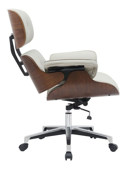Pakketo Kobane Executive Office Chair with Fixed Arms Beige 332-000014