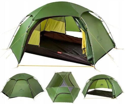 Naturehike Cloud Peak 2 Winter Camping Tent Igloo Green for 2 People Waterproof 4000mm 72x72x105cm