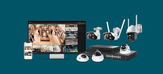 TP-LINK VIGI C330 v1 IP Überwachungskamera Full HD+ 3MP Wasserdicht mit Zwei-Wege-Kommunikation und Objektiv 4mm