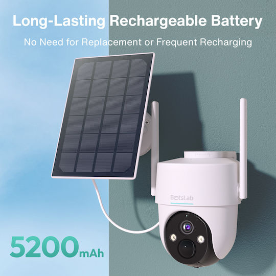 Botslab W313 IP Surveillance Camera Wi-Fi Full HD+ 3MP Waterproof Battery Powered with Two-Way Communication and Lens 4mm