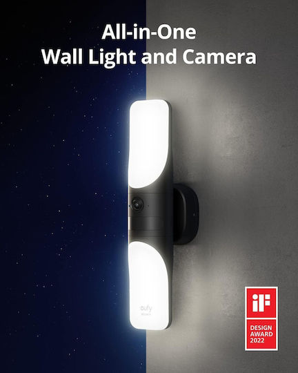 Eufy S100 IP Cameră de Supraveghere Wi-Fi Full HD+ 3MP Rezistentă la apă cu Comunicare Bidirecțională și Lentilă 2.4mm