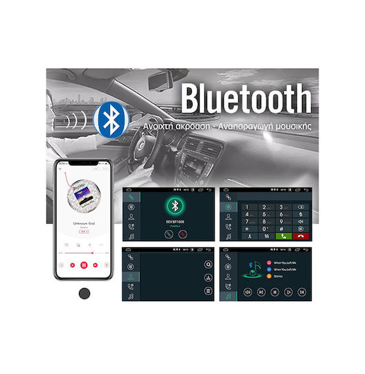 Auto-Audiosystem 1 DIN Bluetooth USB