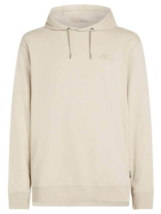 Sweatshirt with Hood Beige