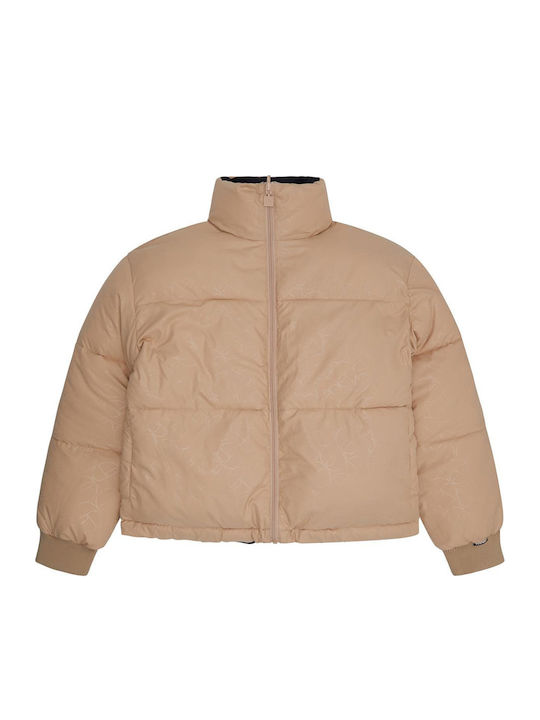 Sartoria Pegasi Κοντό Γυναικείο Puffer Μπουφάν για Χειμώνα Μαύρο