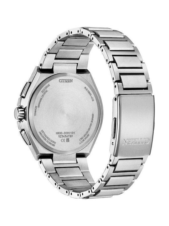 Citizen Eco-Drive Radiocontrolled Men's Watch 44mm Chronograph Eco-Drive With Silver Metal Bracelet