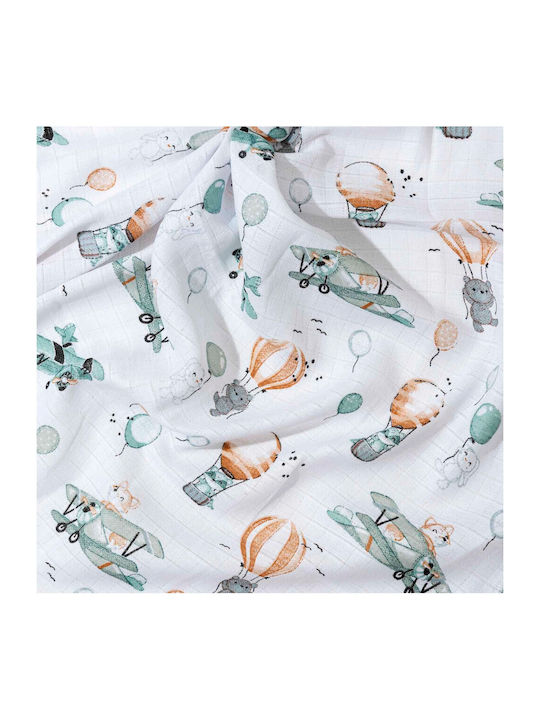 Jukki Muslin Changing Pad Balloon 70x80cm.
