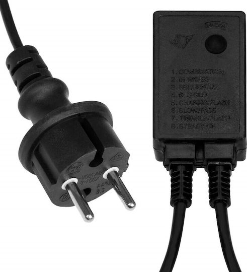 Țeavă luminată 240 Becuri 220V Galben 11.5m IP44