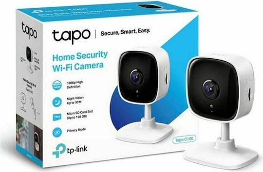 TP-LINK Tapo C100 v4.2 IP Surveillance Camera Wi-Fi Full HD 1080p with Two-Way Communication