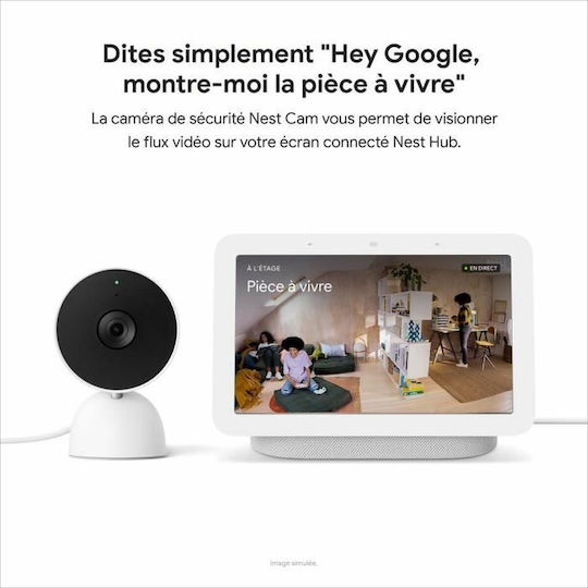 Google Nest Cam (outdoor or indoor, battery) IP Cameră de Supraveghere Wi-Fi Full HD 1080p Rezistentă la apă Pe baterii cu Comunicare Bidirecțională