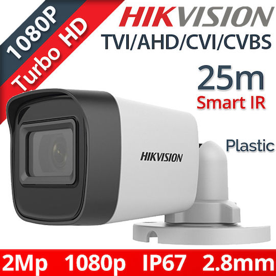 Hikvision DS-2CE16D0T-ITPF(C) CCTV Surveillance Camera Full HD 1080p Waterproof with Lens 2.8mm