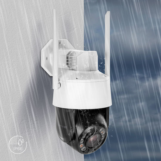 Kruger & Matz KM2215 IP Камера за наблюдение Wi-Fi Full HD 1080p Водоустойчива с Двупосочна Комуникация