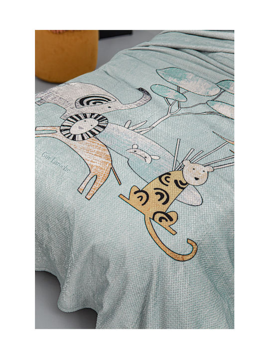 Guy Laroche Decke Vlies Zootopia Aqua-grey 160x220cm