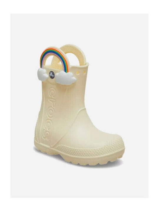 Crocs Kids Wellies Handle Beige