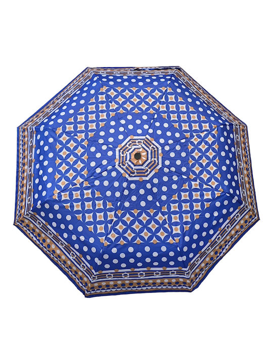 Iris Windproof Automatic Umbrella Compact Blue