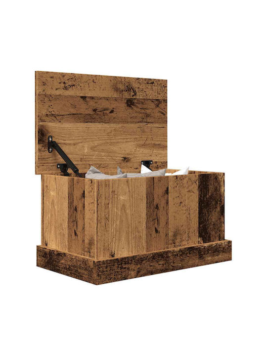 vidaXL Box Coffee with Lid Wooden Brown 30x28x50cm