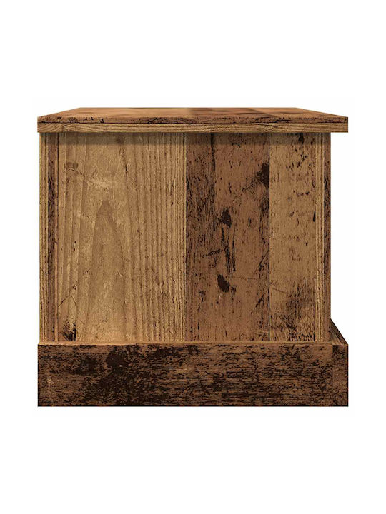 vidaXL Box Coffee with Lid Wooden Brown 30x28x50cm
