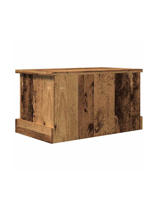vidaXL Box Coffee with Lid Wooden Brown 30x28x50cm
