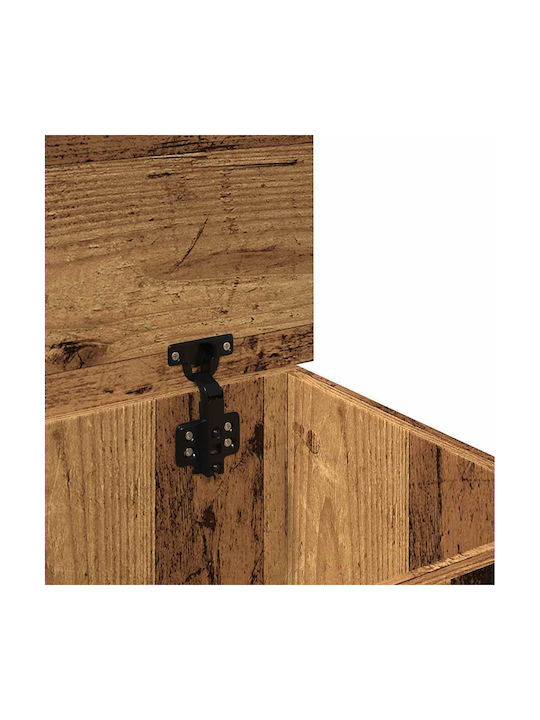 vidaXL Box Coffee with Lid Wooden Brown 30x28x50cm