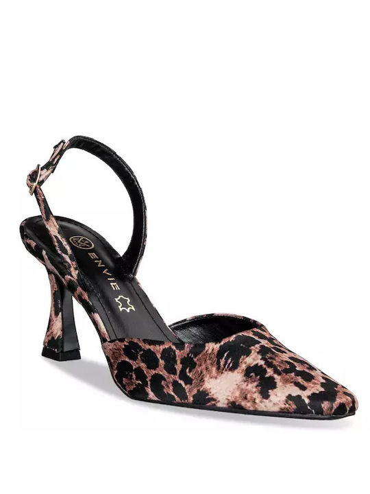 Envie Shoes Stiletto Leopard High Heels Animal Print