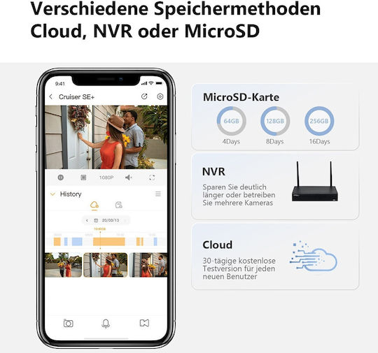 Imou Cruiser SE+ IP Überwachungskamera Wi-Fi Full HD+ 5MP Wasserdicht mit Zwei-Wege-Kommunikation und Objektiv 3.6mm