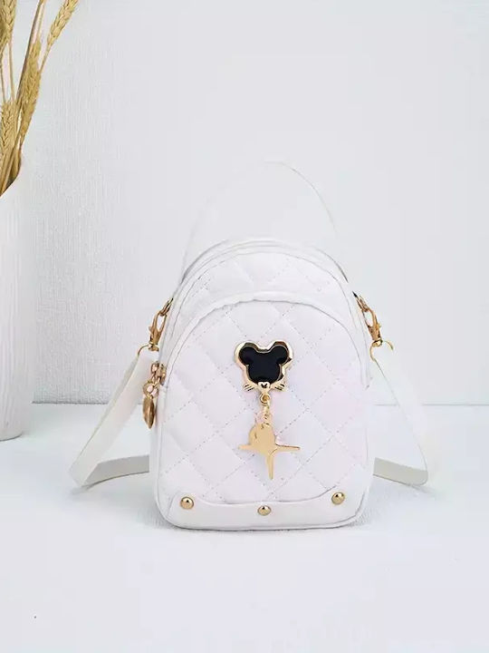 Knitted Women's Backpack White