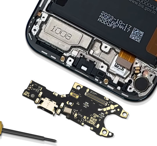 Conector de încărcare Clappio Honor 200 Cititor SIM Negru