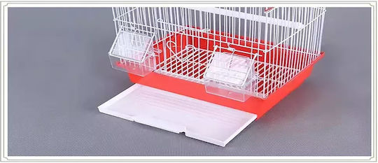 Bird Cage Kourk" 30x23x39cm. White