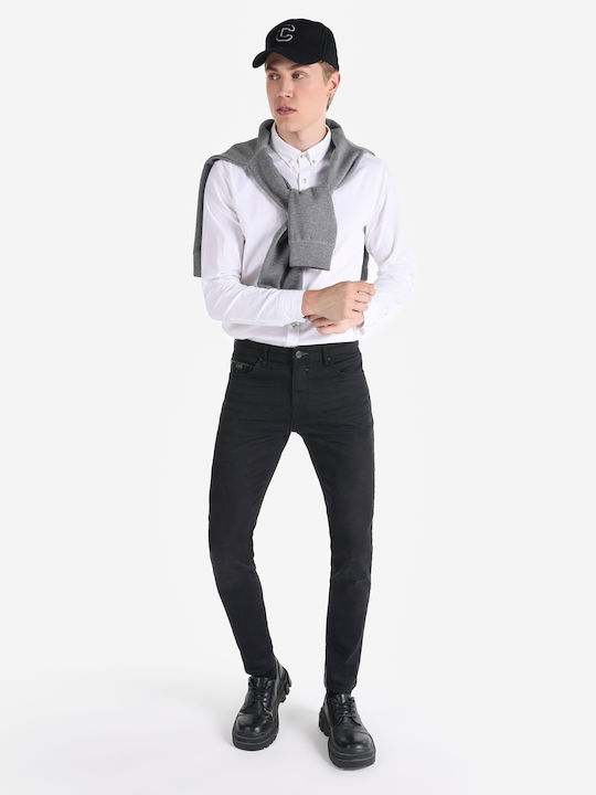 Trousers in Slim Fit Black