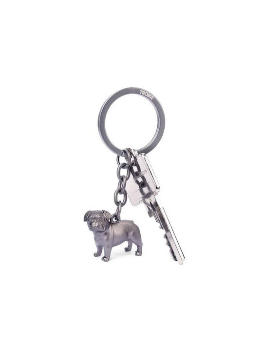 Troika Keychain Metallic Silver