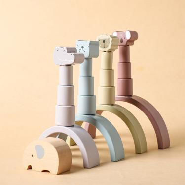 Joyland Wooden Animal Building Blocks for 3+ Years