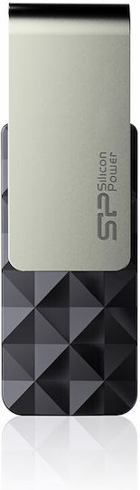 Silicon Power 16GB USB 3.0 Stick Μαύρο