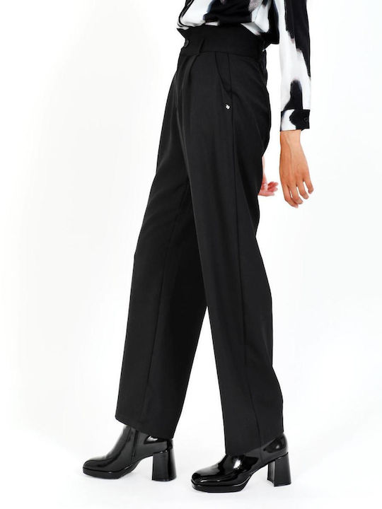 Doca Women's Fabric Trousers Black