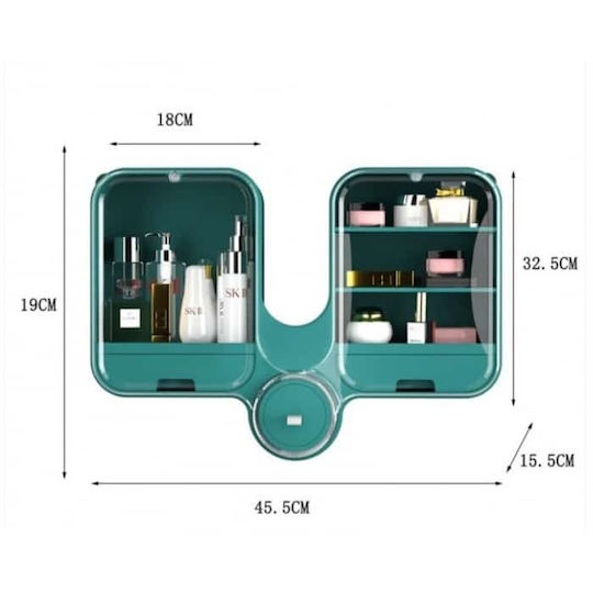 ForHome Ντουλάπι Μπάνιου 45.5x15.5x32.5cm Πράσινο