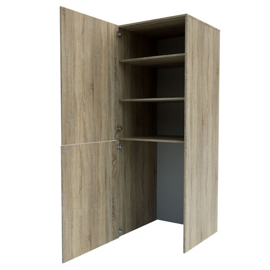 Alphab2b Badezimmerschrank Wäscherei B70xT68xH190cm Sonoma