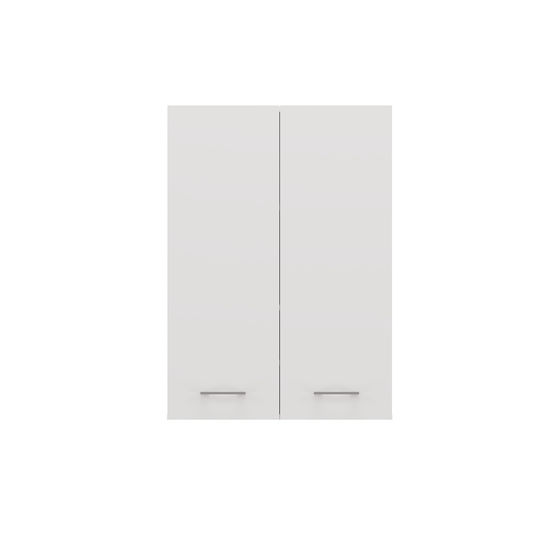 Topeshop Pola Badezimmerschrank B64xT30xH90cm Weiß
