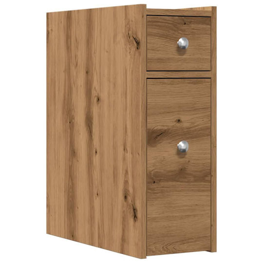 vidaXL Bathroom Cabinet L21.5xW50xH60cm Oak