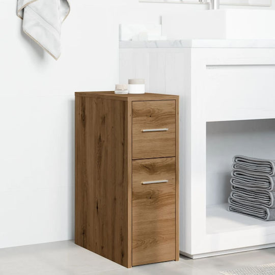 vidaXL Bathroom Cabinet L22xW44xH61.5cm Oak
