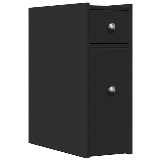 vidaXL Bathroom Cabinet L21.5xW50xH60cm Black